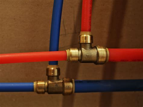 pex pipe through metal box|piping with pex line.